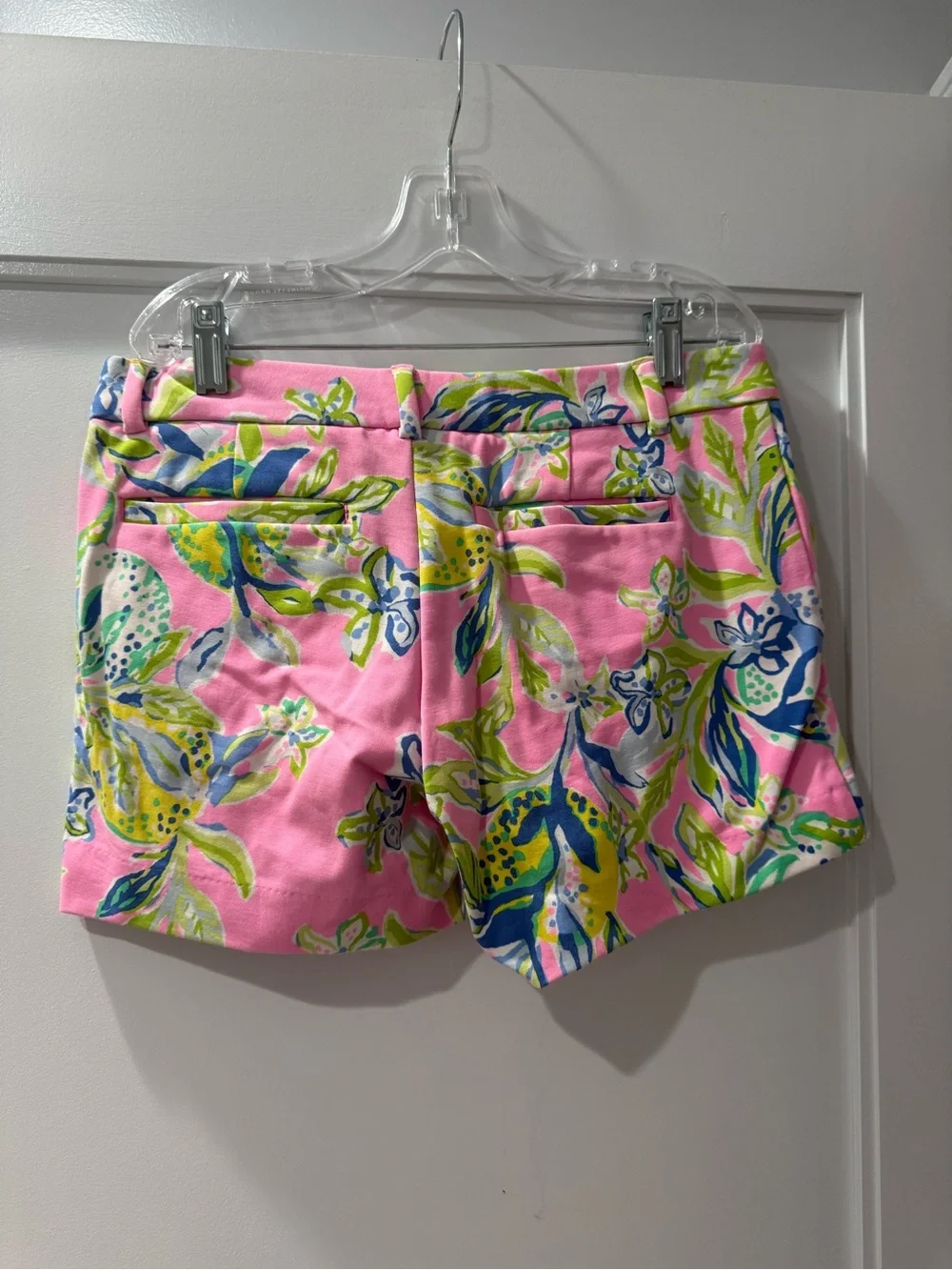 Lily Pulitzer Pink Floral Cotton-Blend Women’s Shorts